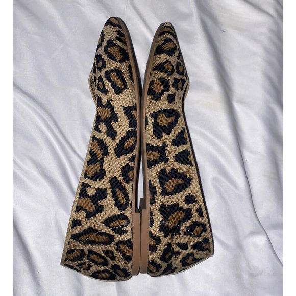 Sketchers Women Flats Shoes Leopard Print 10 Air Cooled Memory Foam Pointed Toe - Picture 6 of 9